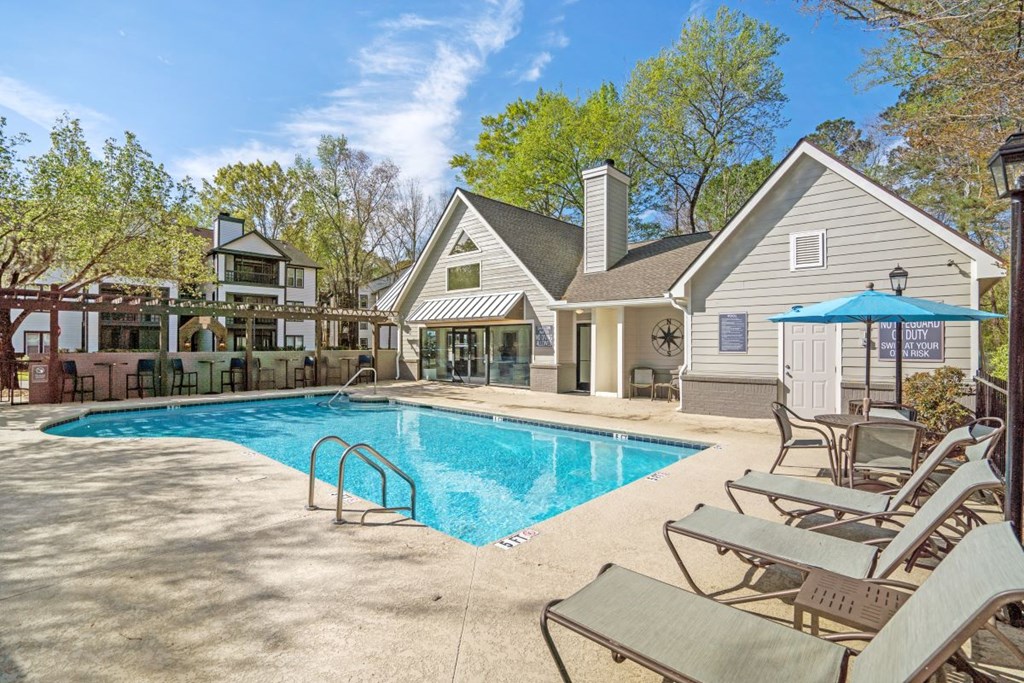 Pool and sundeck at Westbury Mews, Summerville