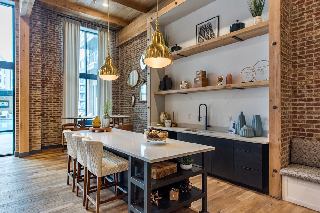 Clubroom Interior at The Jamestown Apartment Flats, Richmond, VA 23224