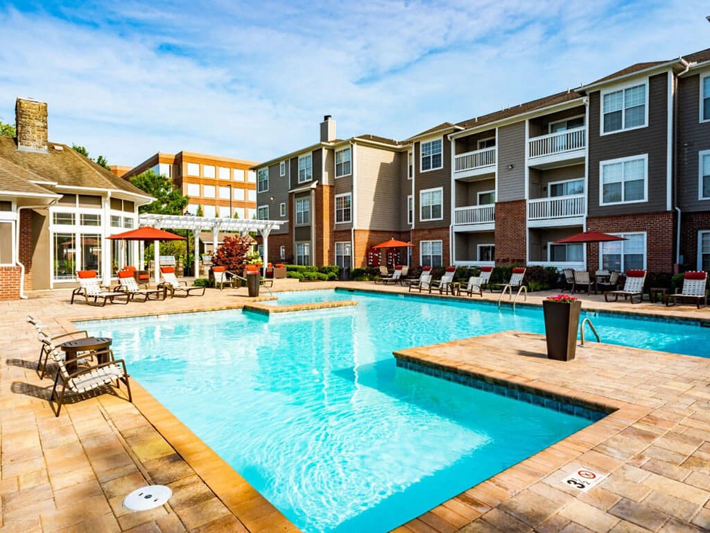 Pool With Sunning Deck at Madison Shelby Farms, Memphis