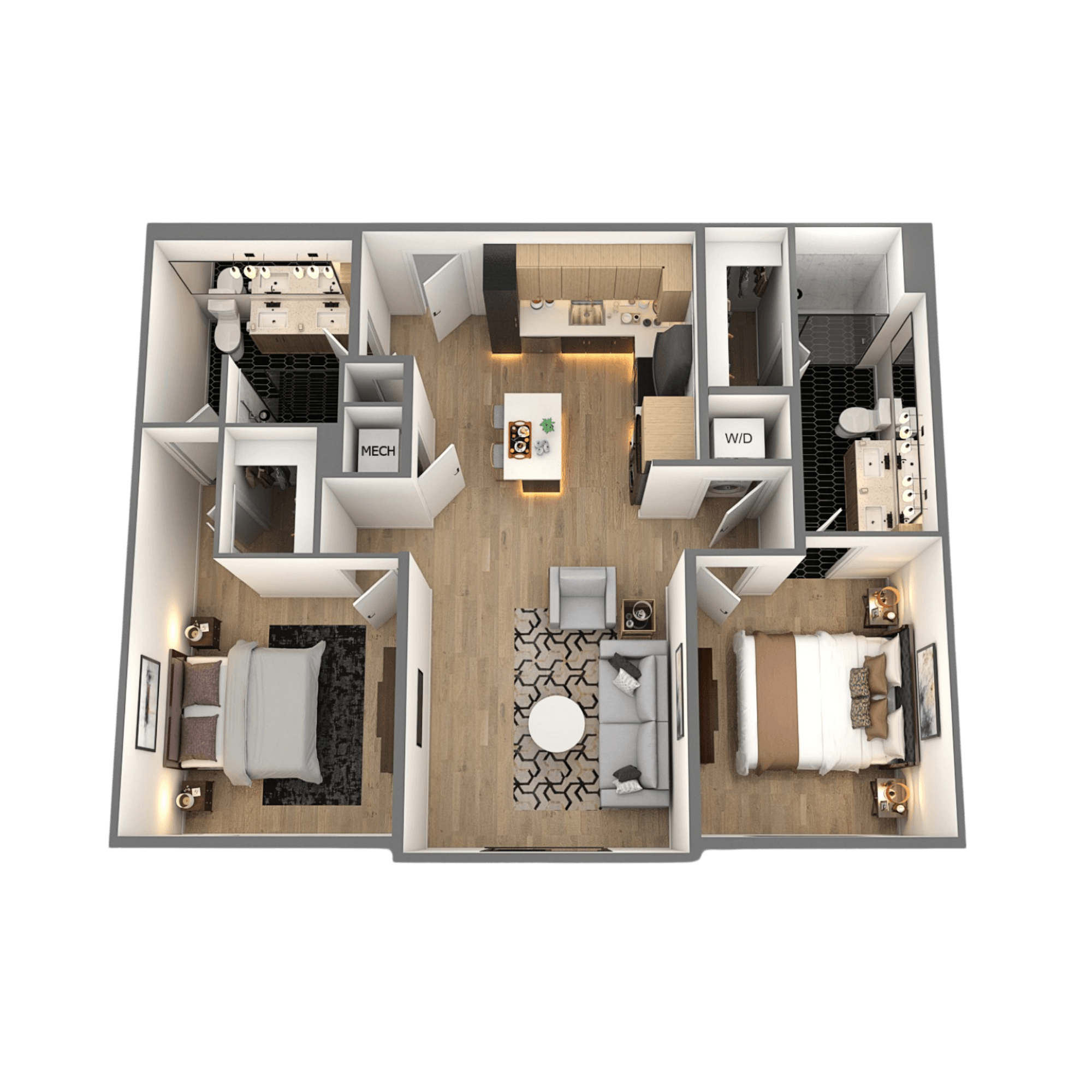 Metropolitan Floor Plan at Chelsea Apartments, St Louis