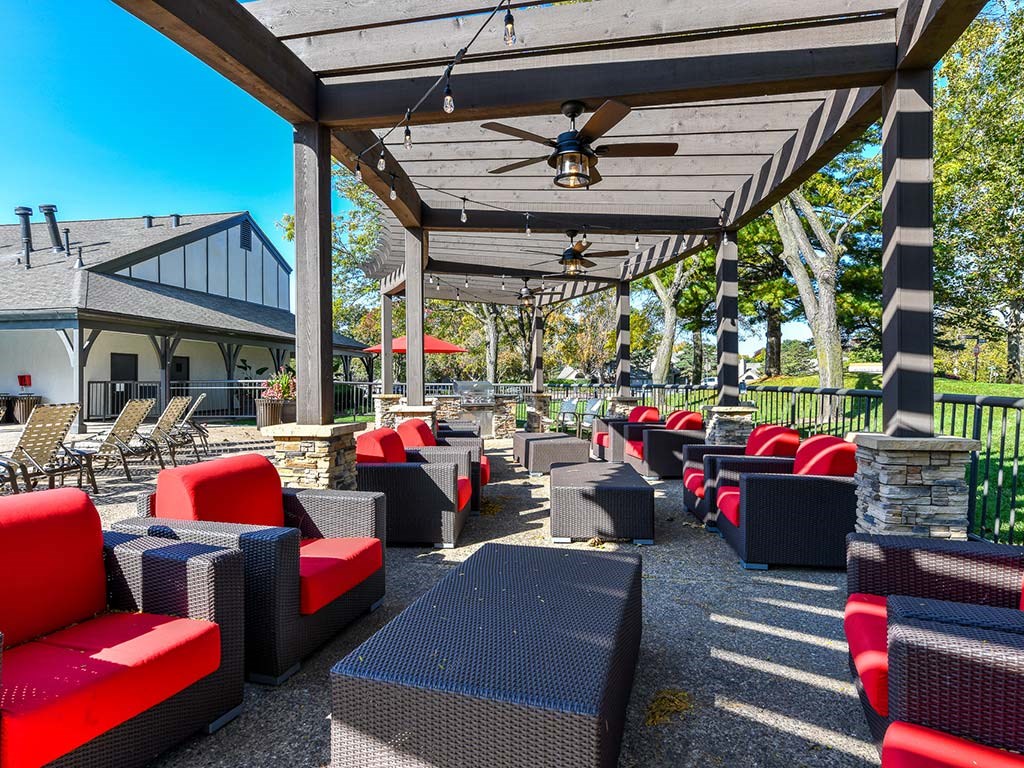 Relaxing Poolside Cabanas at Pointe Royal, Overland Park