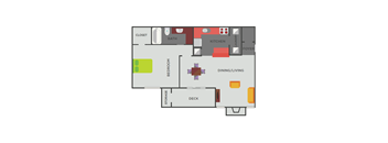 A2 Floor Plan at Rise at Signal Mountain, Tennessee, 37405