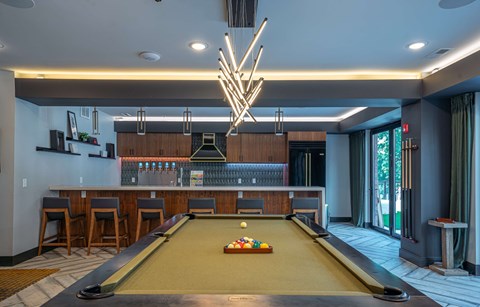 Pool table at Chelsea Apartments, St Louis, 63112