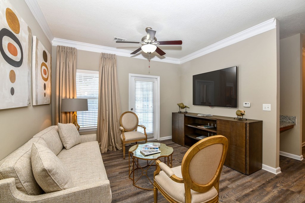 Model living room at Reserve Bartram Springs, Jacksonville, Florida