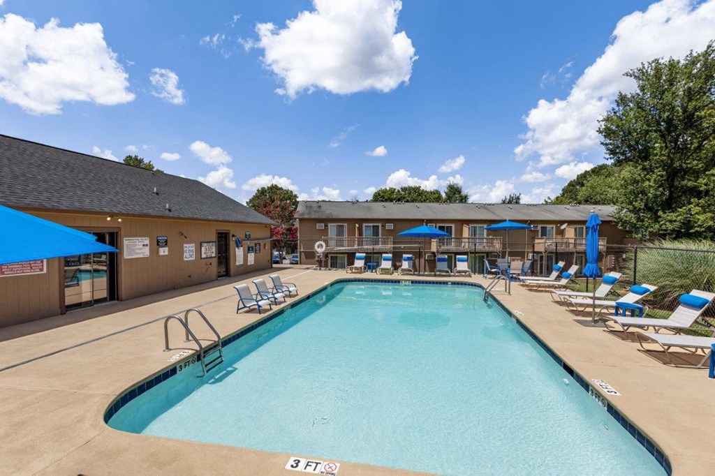the swimming pool at our apartments