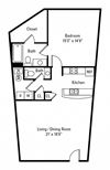 One Bedroom 1.5 Bath- Ashburton