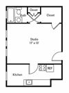 Studio, 1 Bath (Colby Park)