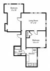 2 Bedroom, 1 Bath (Mayflower Apts)