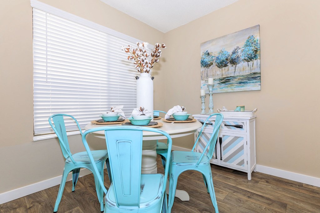Dining Room with Vinyl Plank Floors