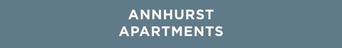 The image displays the words "ANNHURST APARTMENTS" in large, bold letters.