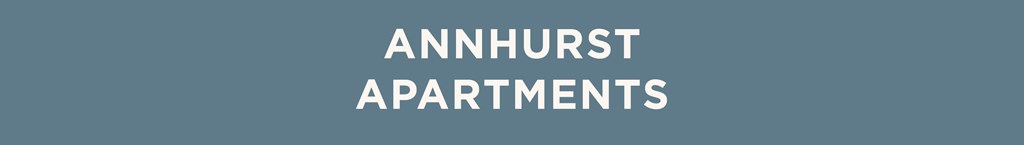The image displays the words "ANNHURST APARTMENTS" in large, bold letters.