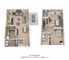 2 Bedroom 2.5 Bath Townhome