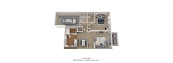 One Bedroom Townhome