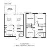 3 Bedroom 1.5 bath Townhome