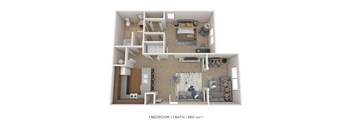 One Bedroom - 850 sqft