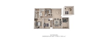 A 2 bedroom apartment with a den and a 1.5 bath is for sale for 1340 sqft.