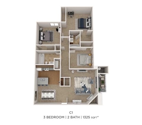 3 Bedroom  2 Bath
