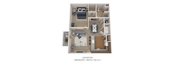 One Bedroom -720 Sqft