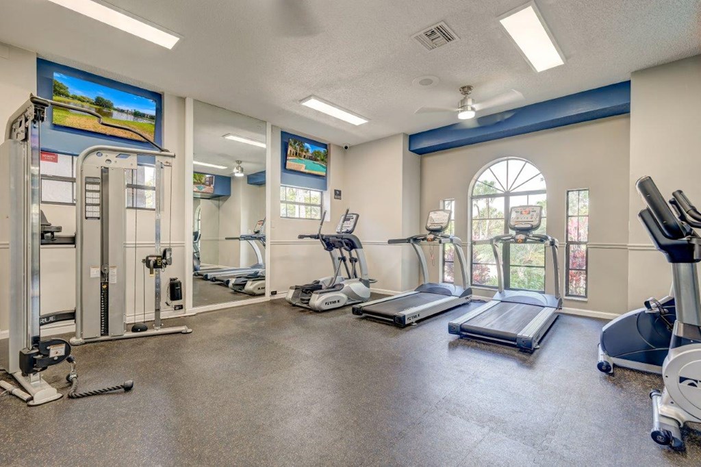 our apartments have a gym with plenty of equipment