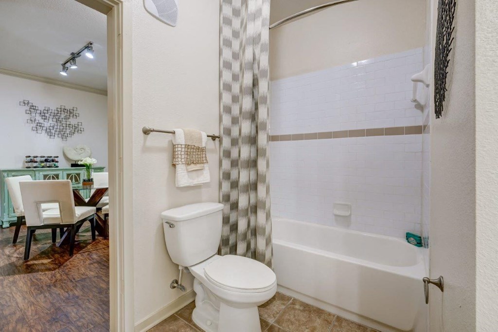 a bathroom with a toilet and a bathtub