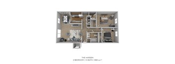 ElliotAtCollegePark_FloorPlans_TheHarden_2Bed_1_5Bath