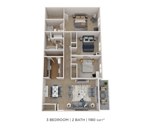 3 Bedroom  2 Bath