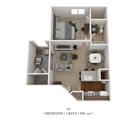 1 Bedroom 1 Bath