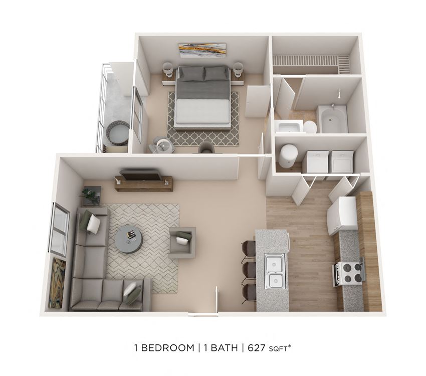 1 Bedroom 1 Bath