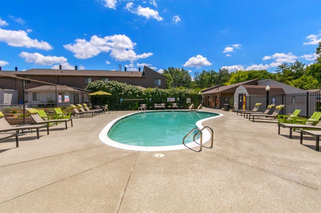 the swimming pool at our apartments