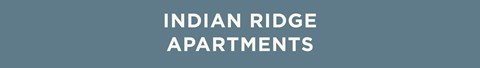 The image is a title slide for Indian Ridge Apartments.