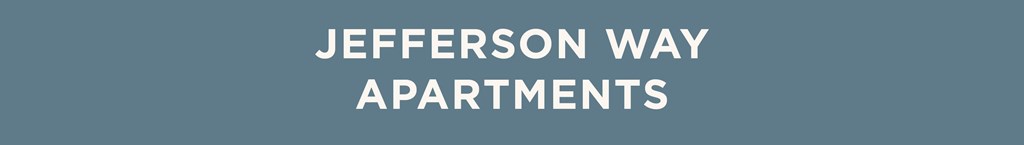 The image is a title slide for Jefferson Way Apartments.