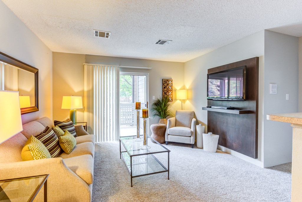 Living room at The Lakes of Schaumburg Apartment Homes