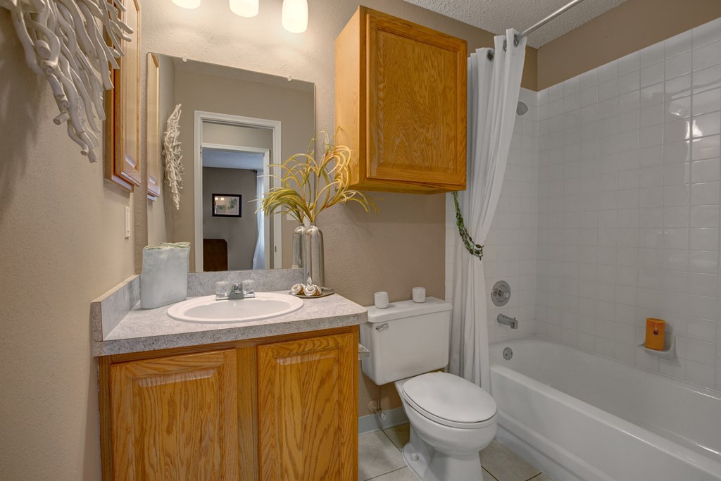 Bathroom at The Lakes of Schaumburg Apartment Homes