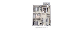 a 1 bedroom 1 bath floor plan