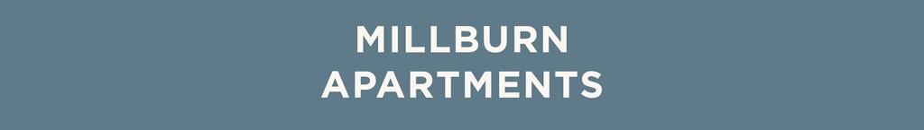 The image is about Millburn Apartments.