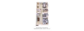One Bedroom Deluxe - 787 sqft