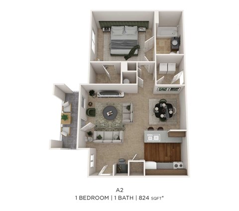 1 Bedroom 1 Bath