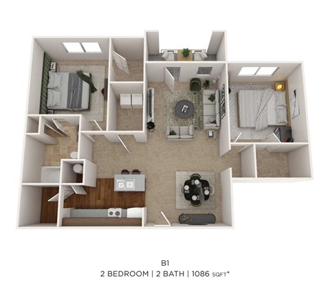 2 Bedroom 2 Bath