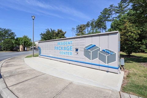 a sign for the regional garbage center on the side of a sidewalk