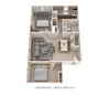 2 Bedroom, 1 Bath