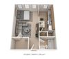Studio, 1 Bath
