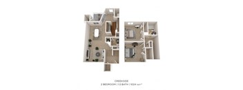 PreserveAtAllisonville_FloorPlans_Creekside_2Bed_1_5Bath