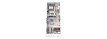 PresidentialArms_1BR1BA_586sqft