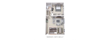 One Bedroom - 665 sqft Mount Penn