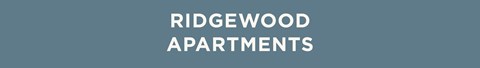 The image is a title slide for Ridgewood Apartments.