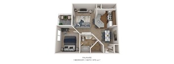 One Bedroom-675 sqft