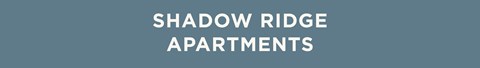 The image is a title slide for Shadow Ridge Apartments.