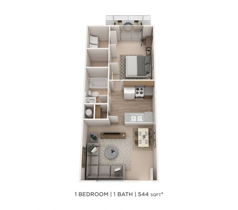 1 Bedroom 1 Bath