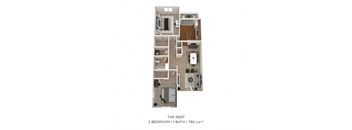 floor plan  the reef  2 bedroom 1 bath