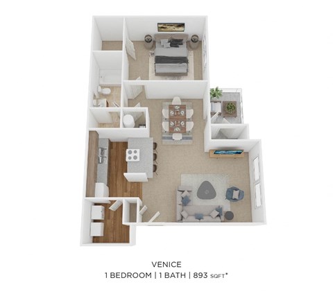 a 2 bedroom floor plan | veneer